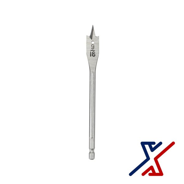 X1 Tools 9/16 in. x 6 in. Long Spade Bit / Paddle Bit / Wood Bit 6 Bits by X1 Tools X1E-CON-BIT-SPA-2056x6